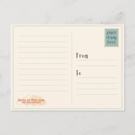 魔女の歓迎 ポストカード (裏面)