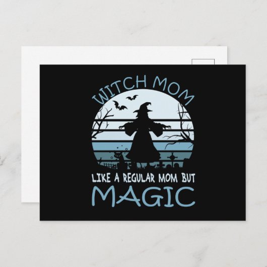 魔女の母親は普通の母親に似ているが魔法 ポストカード (正面/裏面)