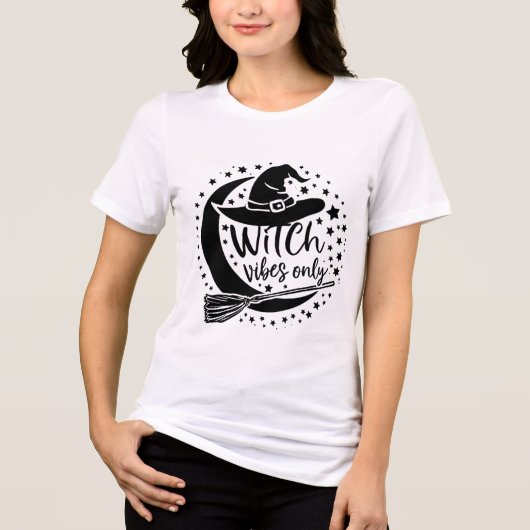 魔女の気配オンリー - ハロウィン トライブレンドTシャツ (正面)