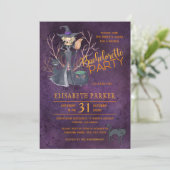 魔女の水彩ハロウィーンバチェロレッテパーティー 招待状 (スタンド正面)