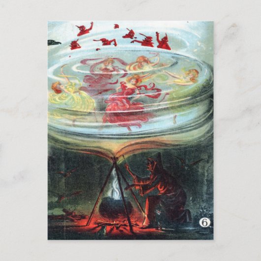 魔女の渦巻きワルツ ポストカード (正面)