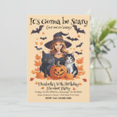 魔女の猫たち - かぼちゃとコウモリ 招待状 (スタンド正面)