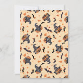 魔女の猫たち - かぼちゃとコウモリ 招待状 (裏面)