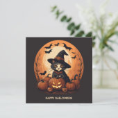 魔女の猫ハロウィン シーズンカード (スタンド正面)