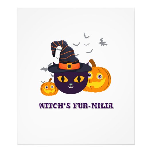魔女の猫ファミリア・ハロウィン フォトプリント            (正面)