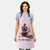 魔女の猫 エプロン (着用した状態)