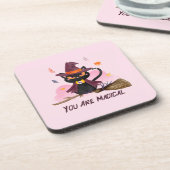 魔女の猫 コースター (左側)