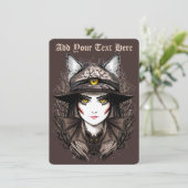 魔女の猫 ハロウィン クリープィ キュートな肖像 シーズンカード (スタンド正面)