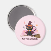 魔女の猫 マグネット (正面/裏面)