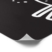 魔女の猫：ヴィンテージ隔離イラストレーション ポスター (角)