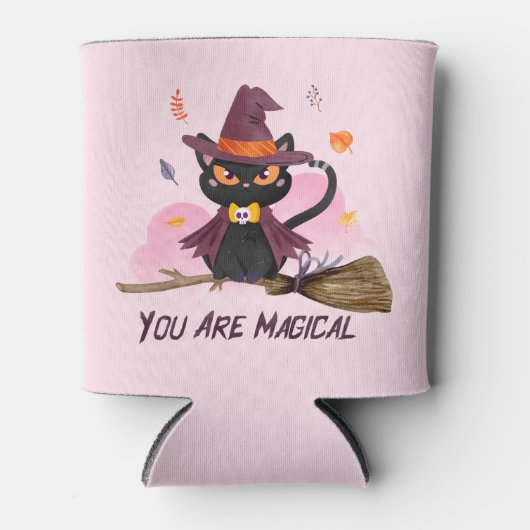 魔女の猫 缶クーラー (正面)