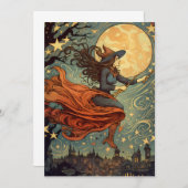 魔女の真夜中の飛行 招待状 (正面/裏面)