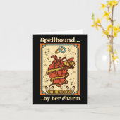 魔女の神秘おもしろいな花嫁と花婿が呪縛する カード (黄色い花)