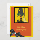 魔女の脚ハロウィーン ポストカード (正面/裏面)