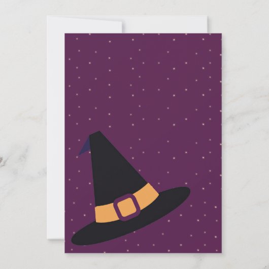 魔女の脚ハロウィーン 招待状 (裏面)