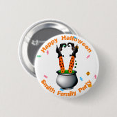 魔女の脚&オレンジ&ブラックで醸造 缶バッジ (正面&裏面)