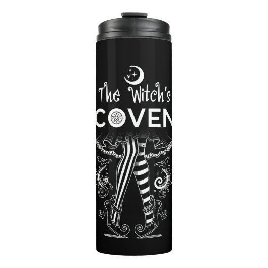 魔女の臆病な魔女の脚ハロウィーン タンブラー (正面)