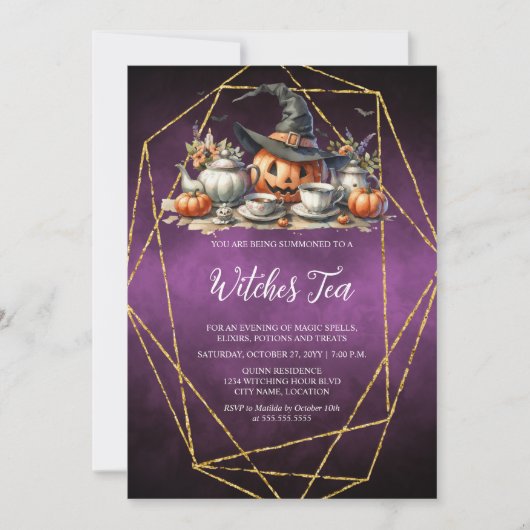 魔女の茶 招待状 (正面)