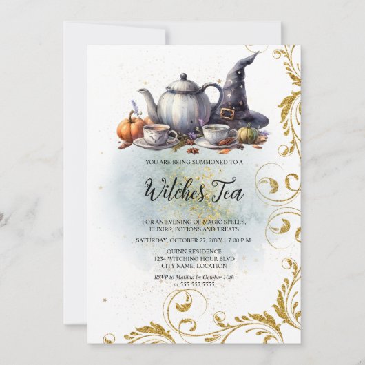 魔女の茶 招待状 (正面)