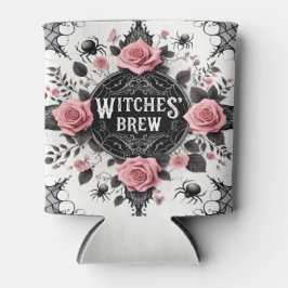 魔女の薬ゴシックフラワーデザイン 缶クーラー