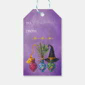 魔女の薬品ラベル - ハロウィン霊薬パーティー ギフトタグ (裏面)