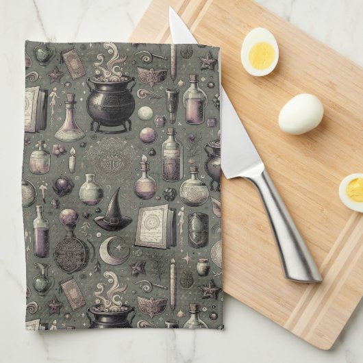 魔女の薬屋 キッチンタオル (四つ折り)