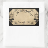 魔女の薬用ラベル 長方形シール (バッグ)