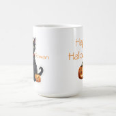 魔女の衣装を着た猫 コーヒーマグカップ (中央)