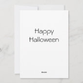 魔女の衣装を着た猫 シーズンカード (裏面)