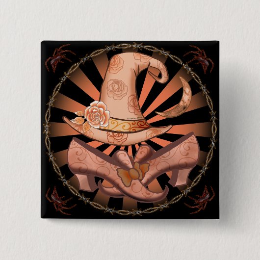 魔女の衣装ピン 缶バッジ (正面)