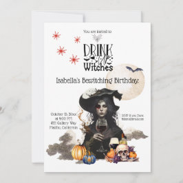 魔女の誕生日パーティー招待状 招待状