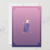 魔女の誕生日パーティー ワンドを用意して Girls 招待状 (裏面)