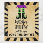 魔女の調合 ハロウィン ワインボトル ワインラベル (シングルラベル)