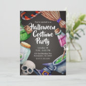 魔女の調薬所 ハロウィン コスチューム パーティー 招待状 (スタンド正面)