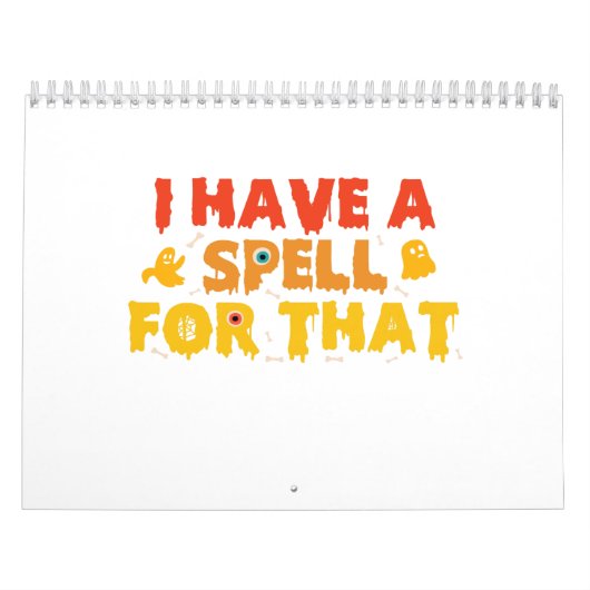 魔女の贈り物の呪文おもしろいを不気味持っている カレンダー (カバー)