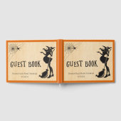 魔女の赤ちゃんシャワーハロウィーン ゲストブック (全面)