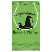 魔女の赤ちゃんシャワーハロウィーン スモールペーパーバッグ (裏面)