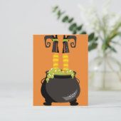 魔女の足が泡立つおなべから突き出る 招待状 (スタンド正面)