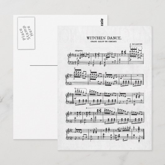 魔女の踊り ポストカード (正面/裏面)