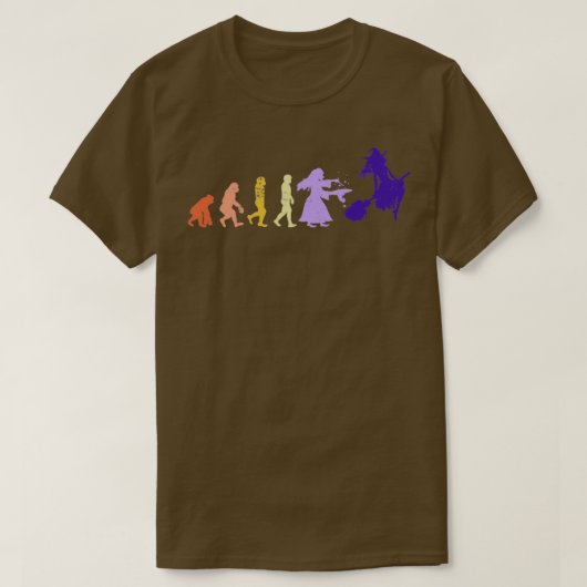 魔女の進化 Tシャツ (デザイン正面)