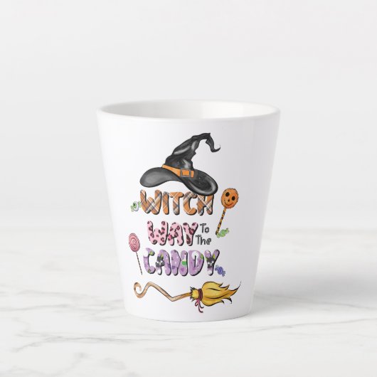 魔女の道でキャンディ カフェラテマグ (正面)
