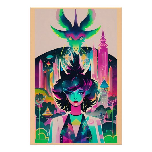 魔女の道で市公園へ？ケンゲージファンタジー ポスター (正面)