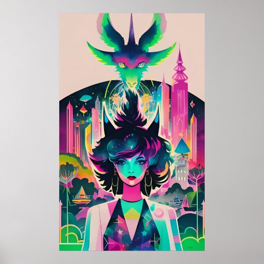 魔女の道で市公園へ?ケンゲージファンタジー ポスター (正面)