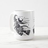 魔女の邪悪な速いハロウィーン脱出！ コーヒーマグカップ (正面左)