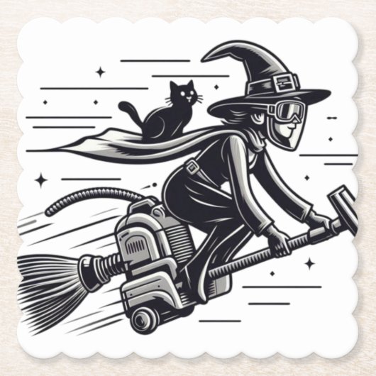 魔女の邪悪な速いハロウィーン脱出！ ペーパーコースター (正面)