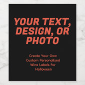 魔女の醸造ハロウィンワインボトル ワインラベル (シングルラベル)