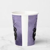 魔女の醸造ハローウィンパーティパープル 紙コップ (左)