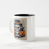魔女の醸造:ハロウィン不気味マグ ツートーンマグカップ (正面左)