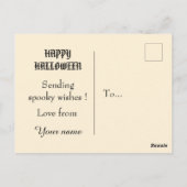 魔女の釜を持つ森のかわいい小さな魔女 ポストカード (裏面)