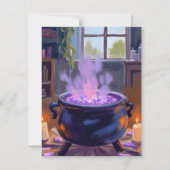 魔女の釜 ハロウィーン 不気味 シーズンカード (正面)